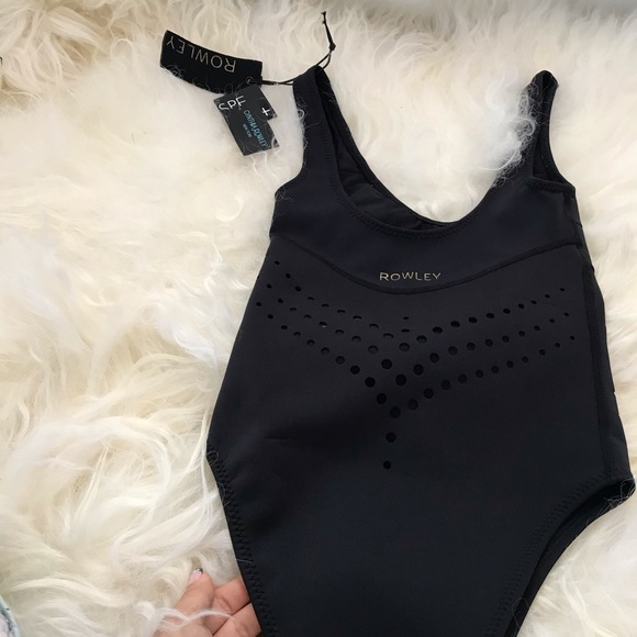 CYNTHIA ROWLEY Racy Embroidered Perforated Swimsui - Picture 6 of 8